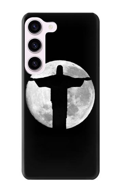 W2511 Jesus Statue Christ Rio de Janeiro Hard Case and Leather Flip Case For Samsung Galaxy S23