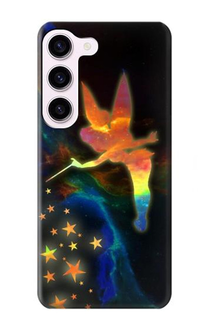 W2583 Tinkerbell Magic Sparkle Hard Case and Leather Flip Case For Samsung Galaxy S23