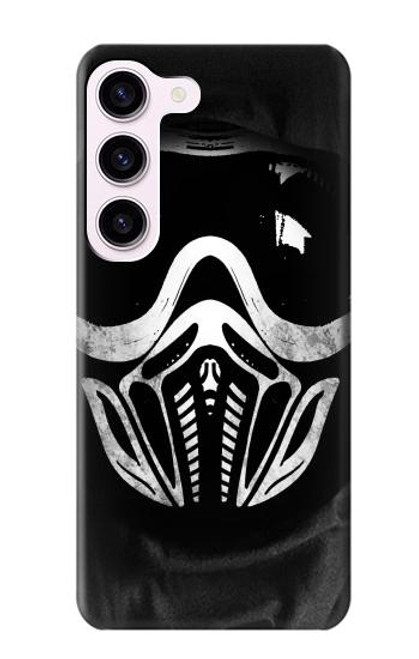 W2924 Paintball Mask Hard Case and Leather Flip Case For Samsung Galaxy S23