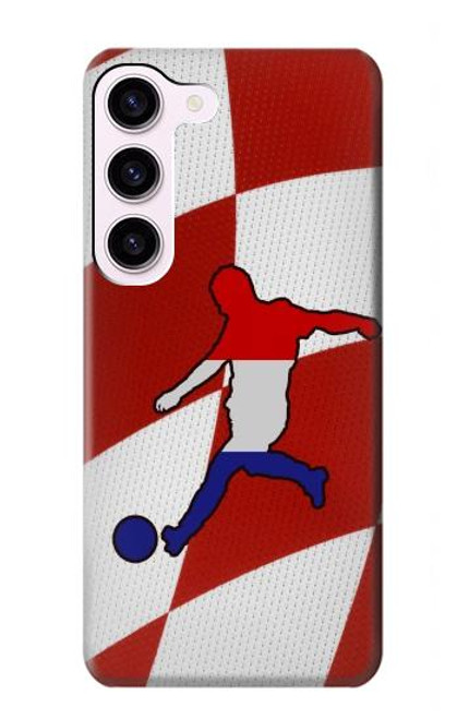 W2993 Croatia Football Soccer Hard Case and Leather Flip Case For Samsung Galaxy S23