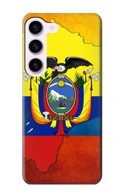 W3020 Ecuador Flag Hard Case and Leather Flip Case For Samsung Galaxy S23