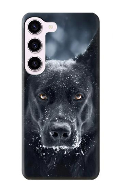 W3168 German Shepherd Black Dog Hard Case and Leather Flip Case For Samsung Galaxy S23