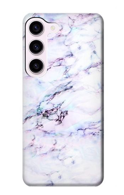 W3215 Seamless Pink Marble Hard Case and Leather Flip Case For Samsung Galaxy S23