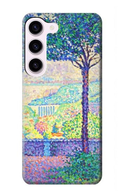 W3349 Paul Signac Terrace of Meudon Hard Case and Leather Flip Case For Samsung Galaxy S23