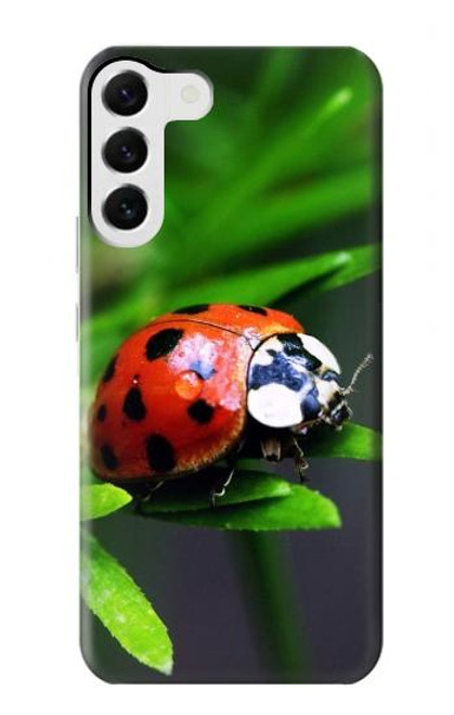 W0263 Ladybug Hard Case and Leather Flip Case For Samsung Galaxy S23 Plus