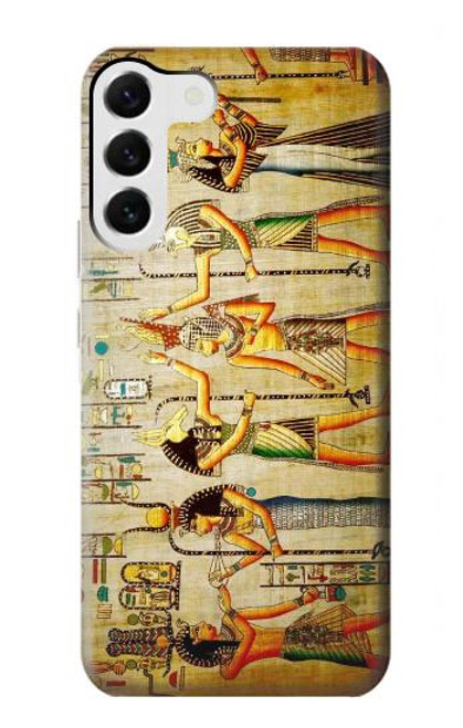 W0272 Egypt Wall Art Hard Case and Leather Flip Case For Samsung Galaxy S23 Plus