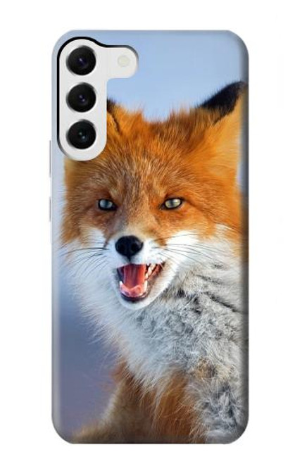 W0417 Fox Hard Case and Leather Flip Case For Samsung Galaxy S23 Plus