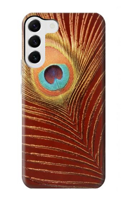 W0512 Peacock Hard Case and Leather Flip Case For Samsung Galaxy S23 Plus