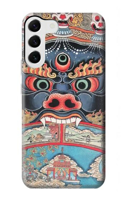 W0572 Tibet Art Hard Case and Leather Flip Case For Samsung Galaxy S23 Plus