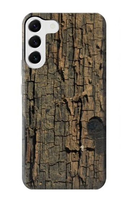 W0598 Wood Graphic Printed Hard Case and Leather Flip Case For Samsung Galaxy S23 Plus