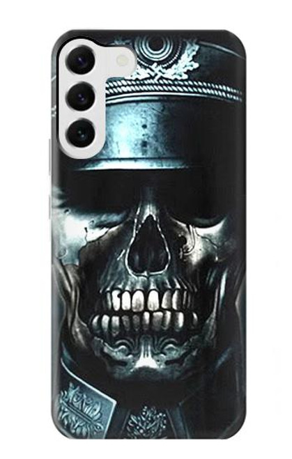 W0754 Skull Soldier Zombie Hard Case and Leather Flip Case For Samsung Galaxy S23 Plus