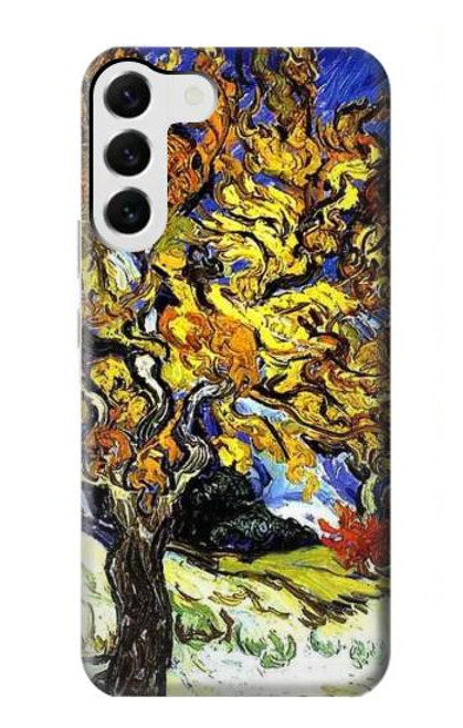 W0902 Mulberry Tree Van Gogh Hard Case and Leather Flip Case For Samsung Galaxy S23 Plus