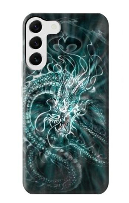 W1006 Digital Chinese Dragon Hard Case and Leather Flip Case For Samsung Galaxy S23 Plus