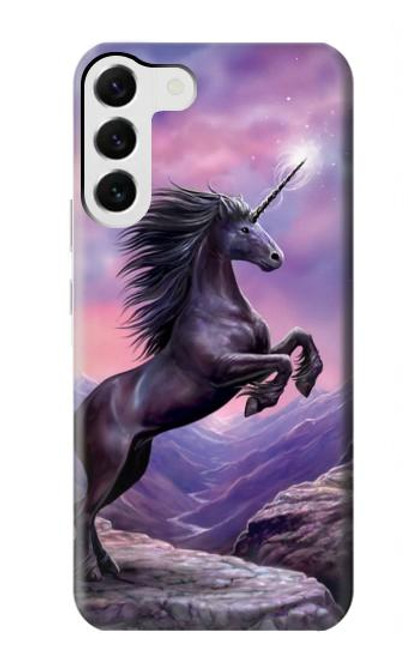 W1461 Unicorn Fantasy Horse Hard Case and Leather Flip Case For Samsung Galaxy S23 Plus