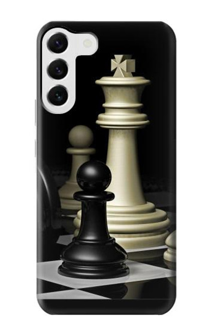 W2262 Chess King Hard Case and Leather Flip Case For Samsung Galaxy S23 Plus