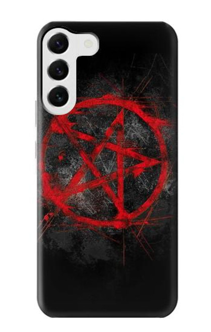 W2557 Pentagram Hard Case and Leather Flip Case For Samsung Galaxy S23 Plus