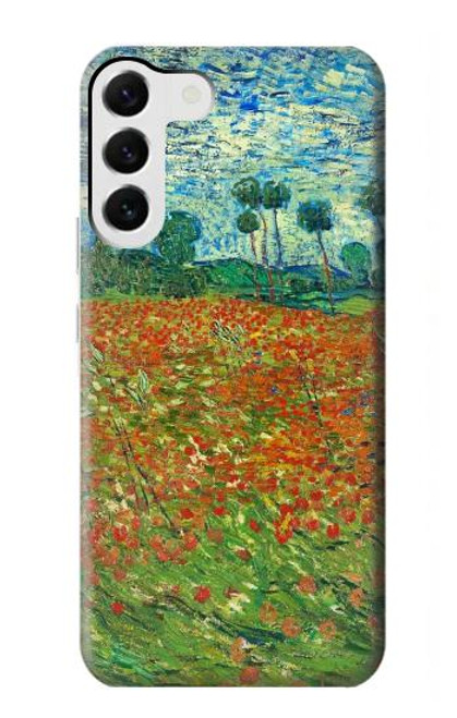 W2681 Field Of Poppies Vincent Van Gogh Hard Case and Leather Flip Case For Samsung Galaxy S23 Plus