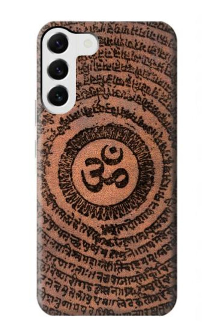 W2874 Om Symbol Tattoo Hard Case and Leather Flip Case For Samsung Galaxy S23 Plus