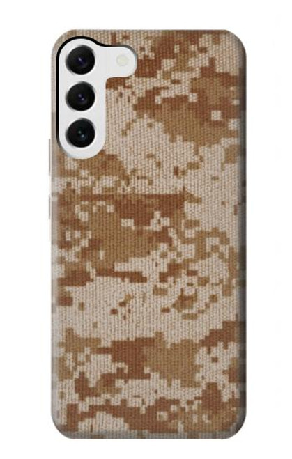 W2939 Desert Digital Camo Camouflage Hard Case and Leather Flip Case For Samsung Galaxy S23 Plus