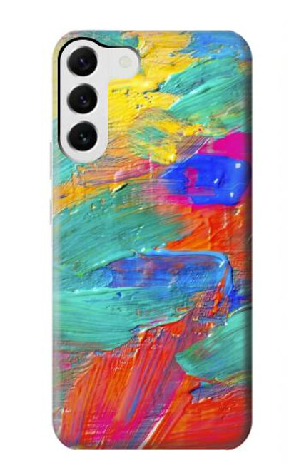 W2942 Brush Stroke Painting Hard Case and Leather Flip Case For Samsung Galaxy S23 Plus