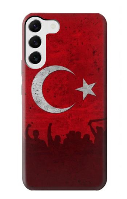 W2991 Turkey Football Soccer Hard Case and Leather Flip Case For Samsung Galaxy S23 Plus