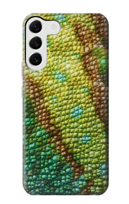 W3057 Lizard Skin Graphic Printed Hard Case and Leather Flip Case For Samsung Galaxy S23 Plus