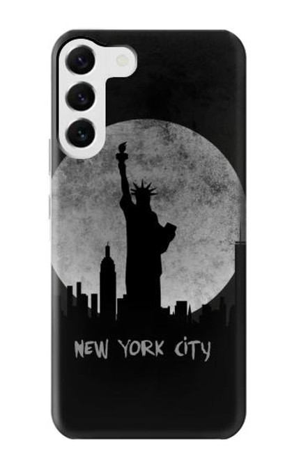 W3097 New York City Hard Case and Leather Flip Case For Samsung Galaxy S23 Plus