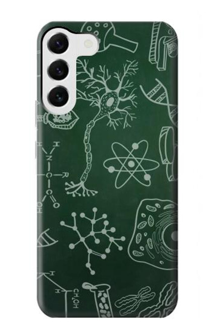 W3211 Science Green Board Hard Case and Leather Flip Case For Samsung Galaxy S23 Plus