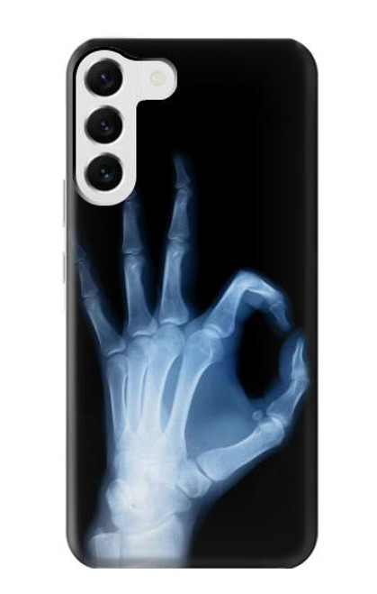 W3239 X-Ray Hand Sign OK Hard Case and Leather Flip Case For Samsung Galaxy S23 Plus