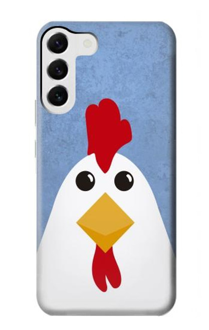 W3254 Chicken Cartoon Hard Case and Leather Flip Case For Samsung Galaxy S23 Plus