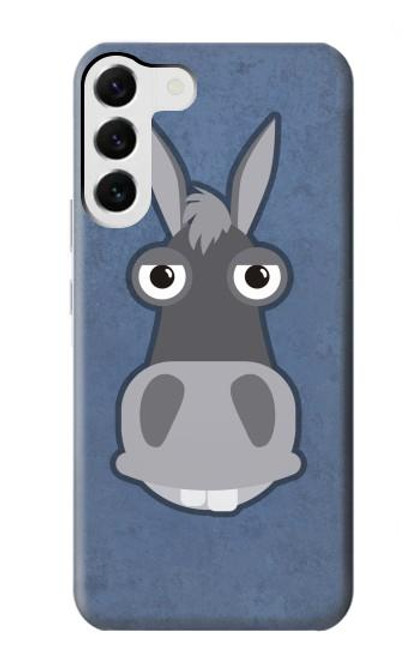 W3271 Donkey Cartoon Hard Case and Leather Flip Case For Samsung Galaxy S23 Plus