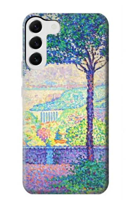 W3349 Paul Signac Terrace of Meudon Hard Case and Leather Flip Case For Samsung Galaxy S23 Plus