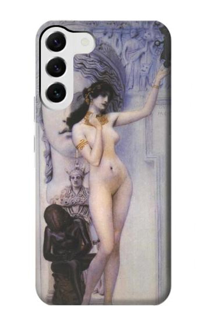 W3353 Gustav Klimt Allegory of Sculpture Hard Case and Leather Flip Case For Samsung Galaxy S23 Plus