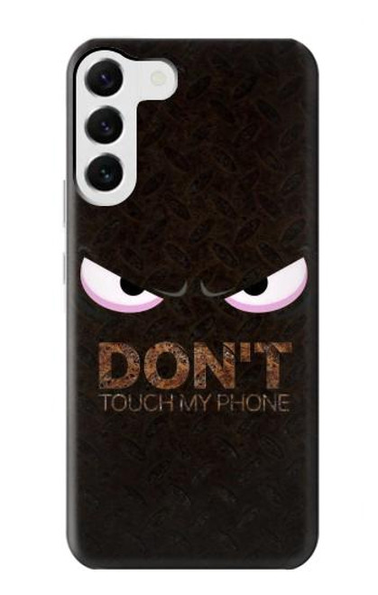 W3412 Do Not Touch My Phone Hard Case and Leather Flip Case For Samsung Galaxy S23 Plus