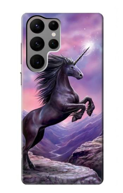 W1461 Unicorn Fantasy Horse Hard Case and Leather Flip Case For Samsung Galaxy S23 Ultra