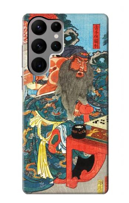 W1826 Utagawa Kuniyoshi Guan Yu Hard Case and Leather Flip Case For Samsung Galaxy S23 Ultra