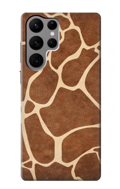 W2326 Giraffe Skin Hard Case and Leather Flip Case For Samsung Galaxy S23 Ultra