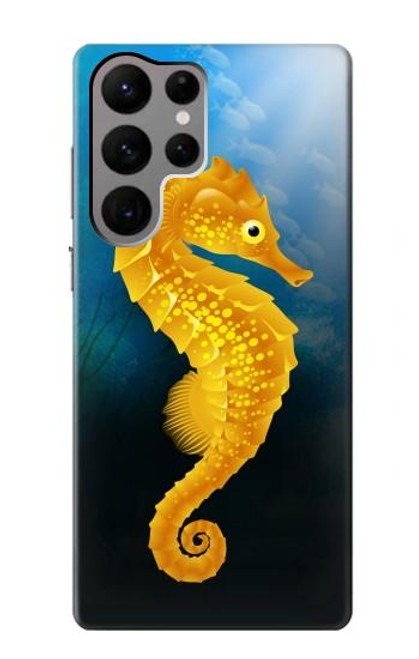 W2444 Seahorse Underwater World Hard Case and Leather Flip Case For Samsung Galaxy S23 Ultra