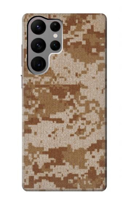 W2939 Desert Digital Camo Camouflage Hard Case and Leather Flip Case For Samsung Galaxy S23 Ultra