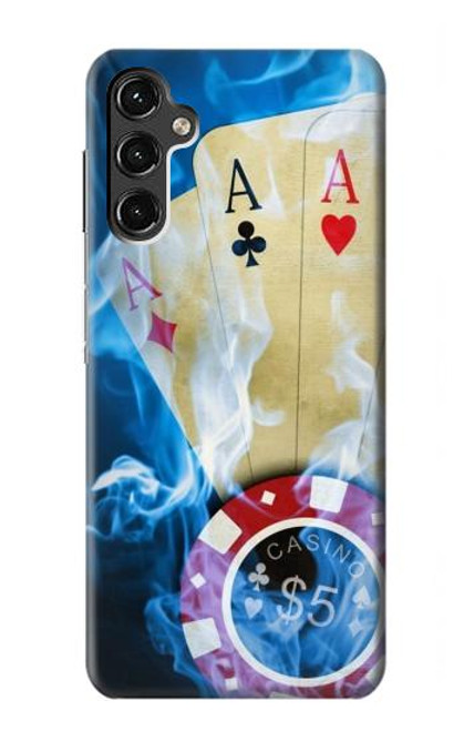 W0348 Casino Hard Case and Leather Flip Case For Samsung Galaxy A14 5G