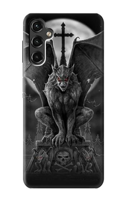 W0850 Gargoyle Devil Demon Hard Case and Leather Flip Case For Samsung Galaxy A14 5G