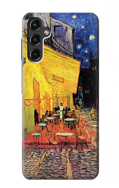 W0929 Van Gogh Cafe Terrace Hard Case and Leather Flip Case For Samsung Galaxy A14 5G