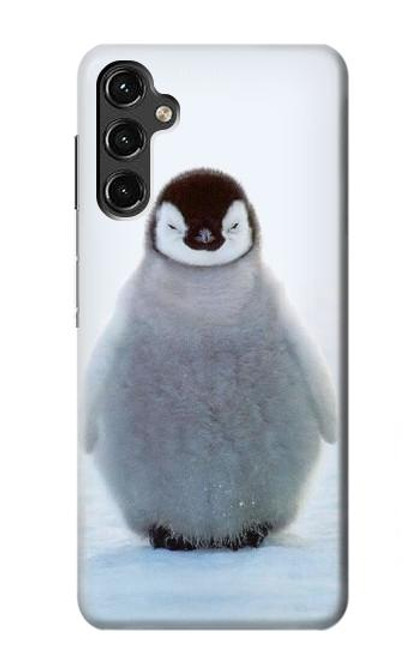 W1075 Penguin Ice Hard Case and Leather Flip Case For Samsung Galaxy A14 5G