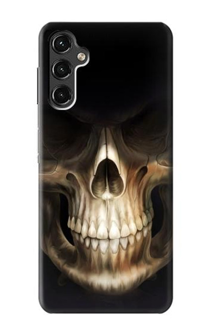 W1107 Skull Face Grim Reaper Hard Case and Leather Flip Case For Samsung Galaxy A14 5G