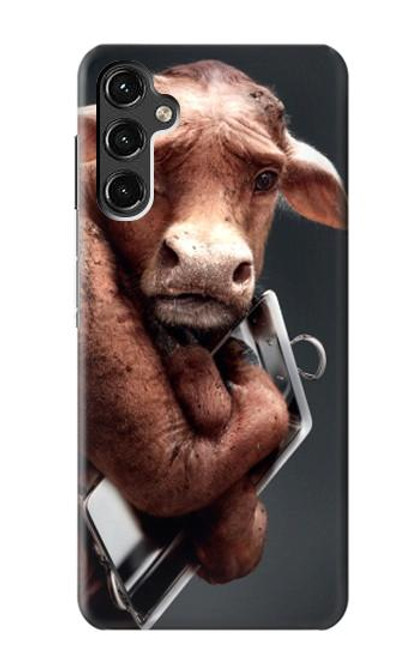 W1271 Crazy Cow Hard Case and Leather Flip Case For Samsung Galaxy A14 5G