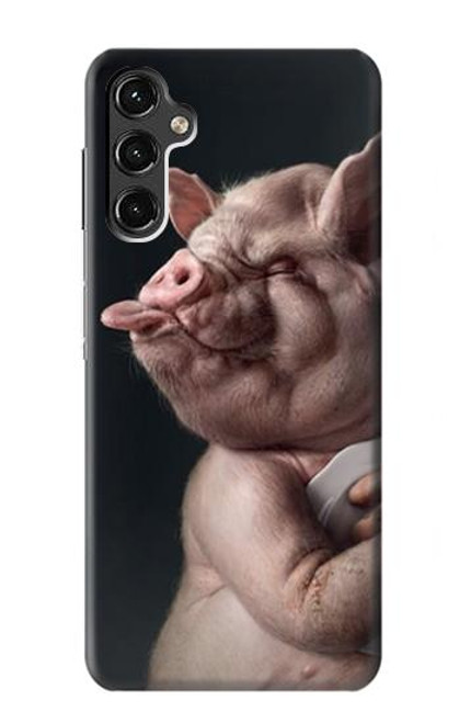 W1273 Crazy Pig Hard Case and Leather Flip Case For Samsung Galaxy A14 5G