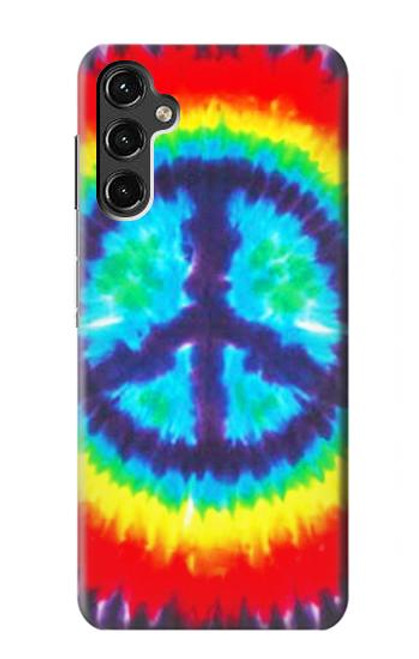 W1870 Tie Dye Peace Hard Case and Leather Flip Case For Samsung Galaxy A14 5G