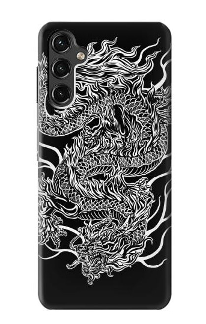 W1943 Dragon Tattoo Hard Case and Leather Flip Case For Samsung Galaxy A14 5G