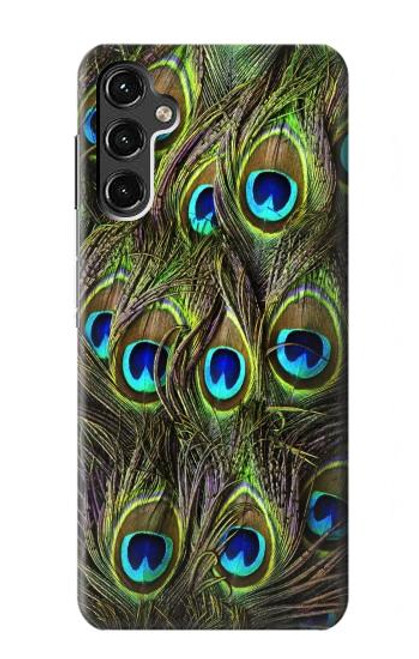 W1965 Peacock Feather Hard Case and Leather Flip Case For Samsung Galaxy A14 5G