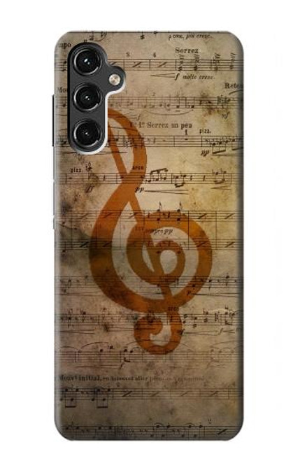 W2368 Sheet Music Notes Hard Case and Leather Flip Case For Samsung Galaxy A14 5G